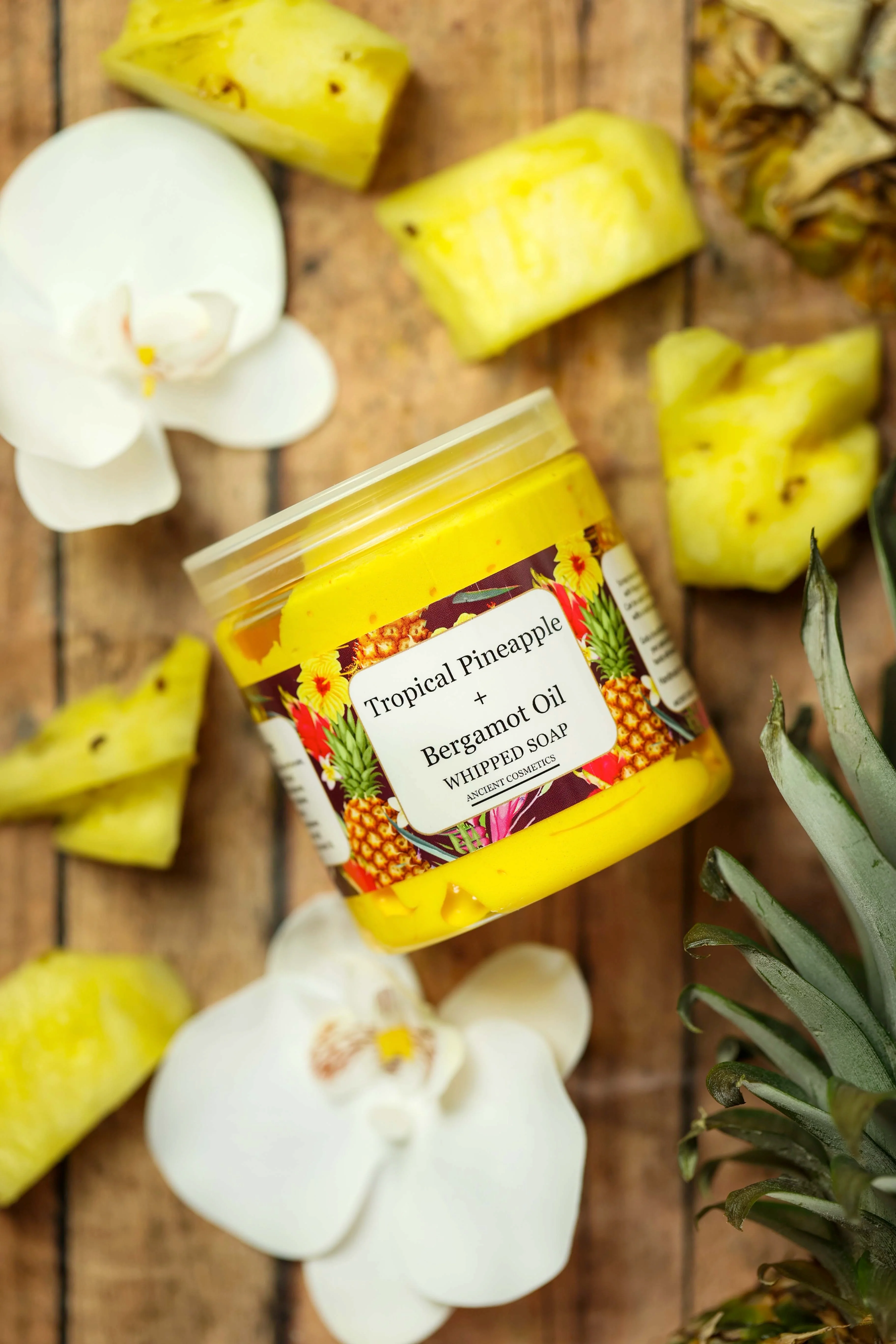 Tropical Pineapple + Bergamot Whipped Soap - Image 3